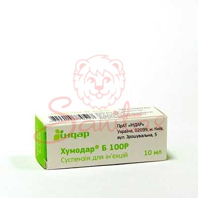 Хумодар Б 100Р сусп. д/ін. 100МО/мл 10мл фл. №1                              