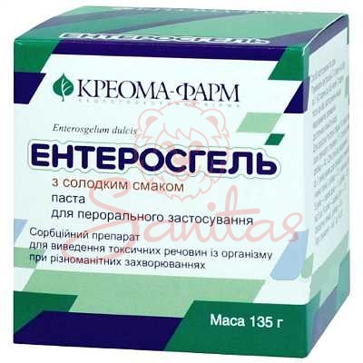 Ентеросгель з солод. смаком паста д/перор. застос. 69.9г/100г 135г              