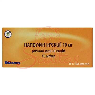 Налбуфін ін’єкції 10мг р-н д/ін. 10мг/мл 1мл амп. №10                           