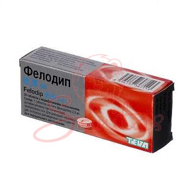 Фелодип таб. з модиф. вивіл. 2.5мг №30 (10х3)                                   