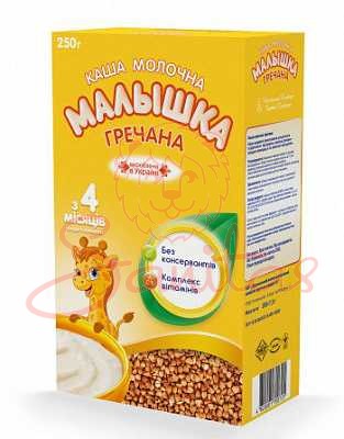 Каша Малишка мол. суха гречана 250г                                             