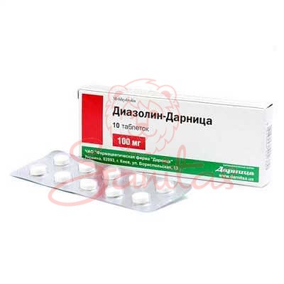 Діазолін таб. 0.1г №10                                                          