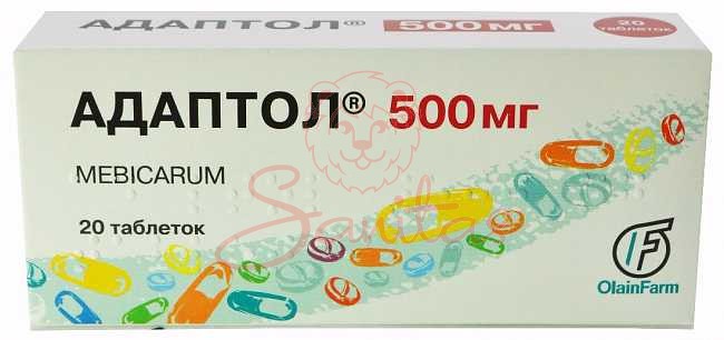 Адаптол таб. 500мг №20 (10х2)                                                   