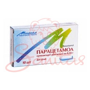 Парацетамол супозиторії ректальні 0.17г №10 (5х2)                               