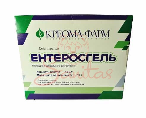Ентеросгель паста д/перор. застос. 70г/100г 15г у пакеті №15                    