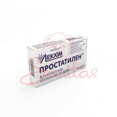 Простатилен cупозиторії ректальні 0.03г №10 (5х2)                               