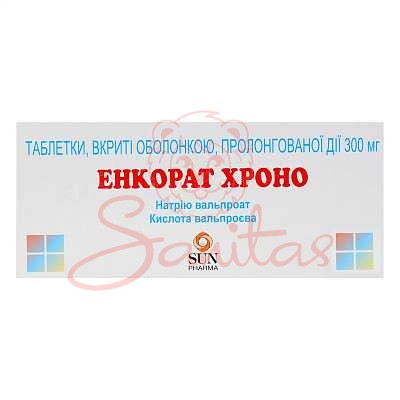 Енкорат Хроно таб. пролонг. дії 300мг №30 (10х3)                                