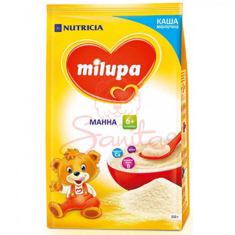 Каша Мілупа манна від 6 міс. 210г                                               
