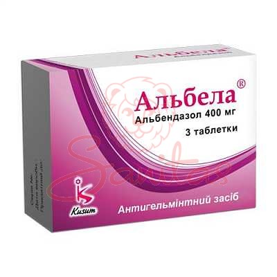 Альбела таб. 400мг №3 (3х1)                                                     