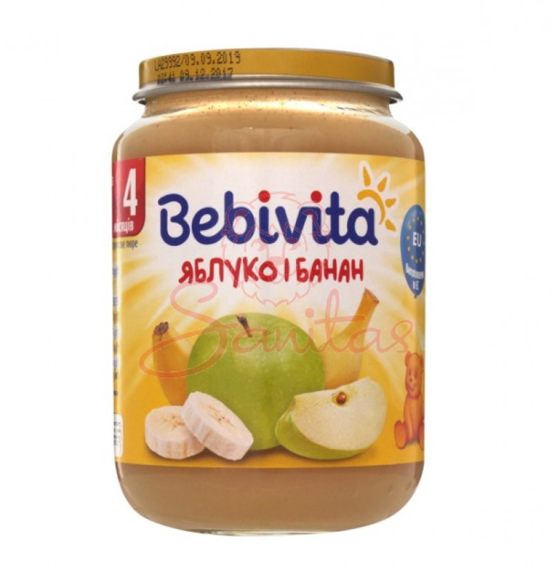 Пюре Бебівіта яблуко банан 190г                                                 