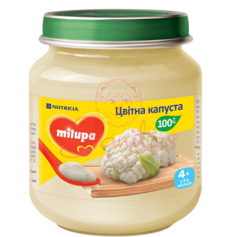 Пюре Мілупа кольорова капуста 125г                                              