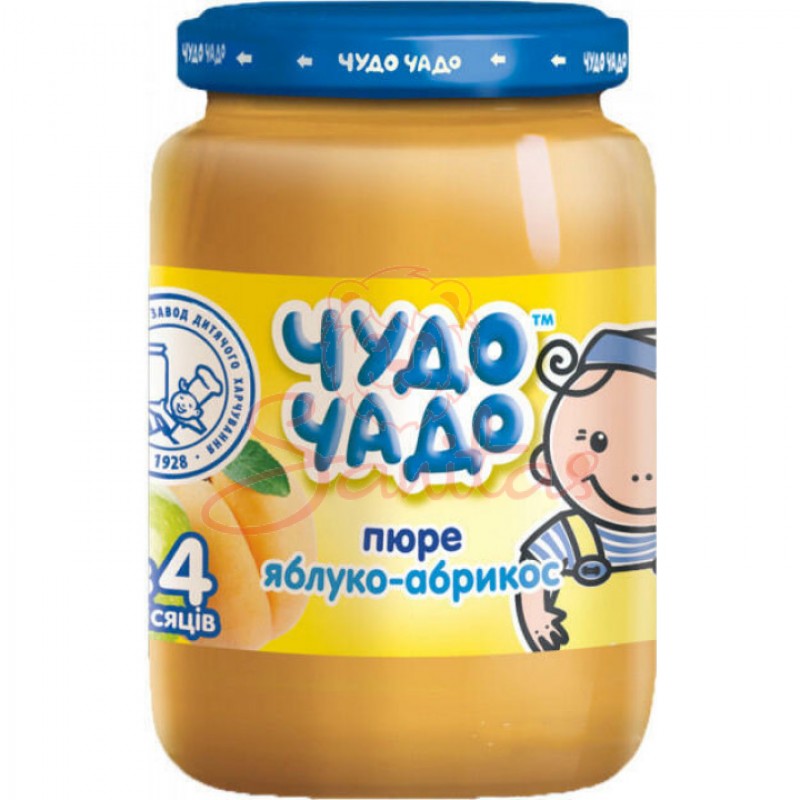 Пюре Чудо-Чадо яблуко та абрикос з цукром 170г                                  