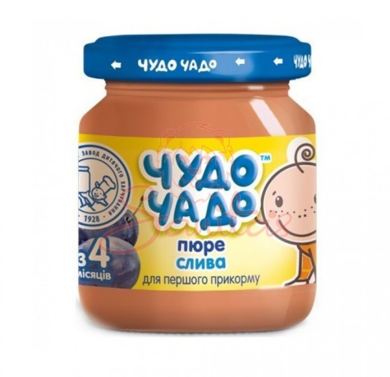 Пюре Чудо-Чадо слива з цукром 90г                                               