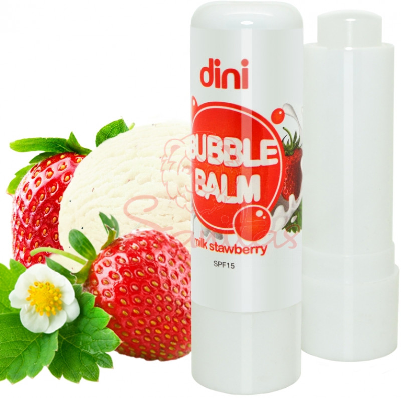 Помада гігієнічна для губ Діні (Dini Bubble Balm) полуниця 4.5г                 