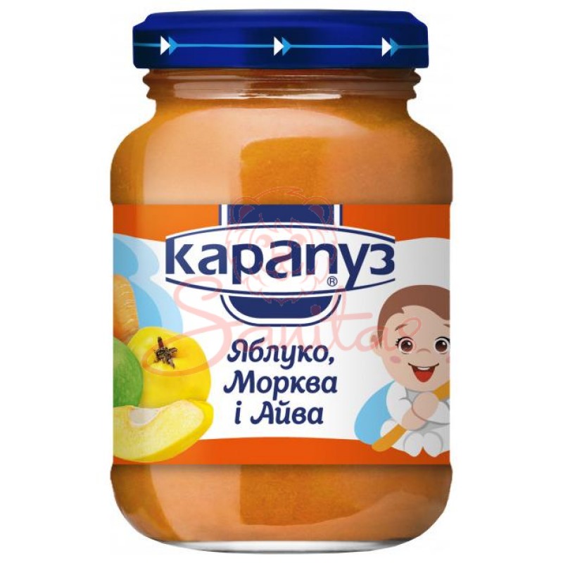Пюре Карапуз яблуко морква айва 125г                                            