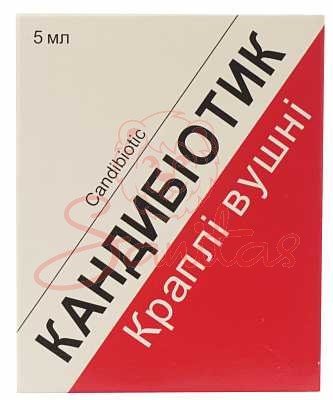 Кандибіотик краплі вушні 5мл                                                    