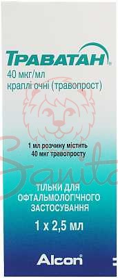 Траватан краплі очні 40мкг/мл 2.5мл                                             