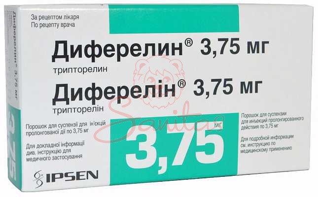 Диферелін пор. 3.75мг з р-нником №1                                             