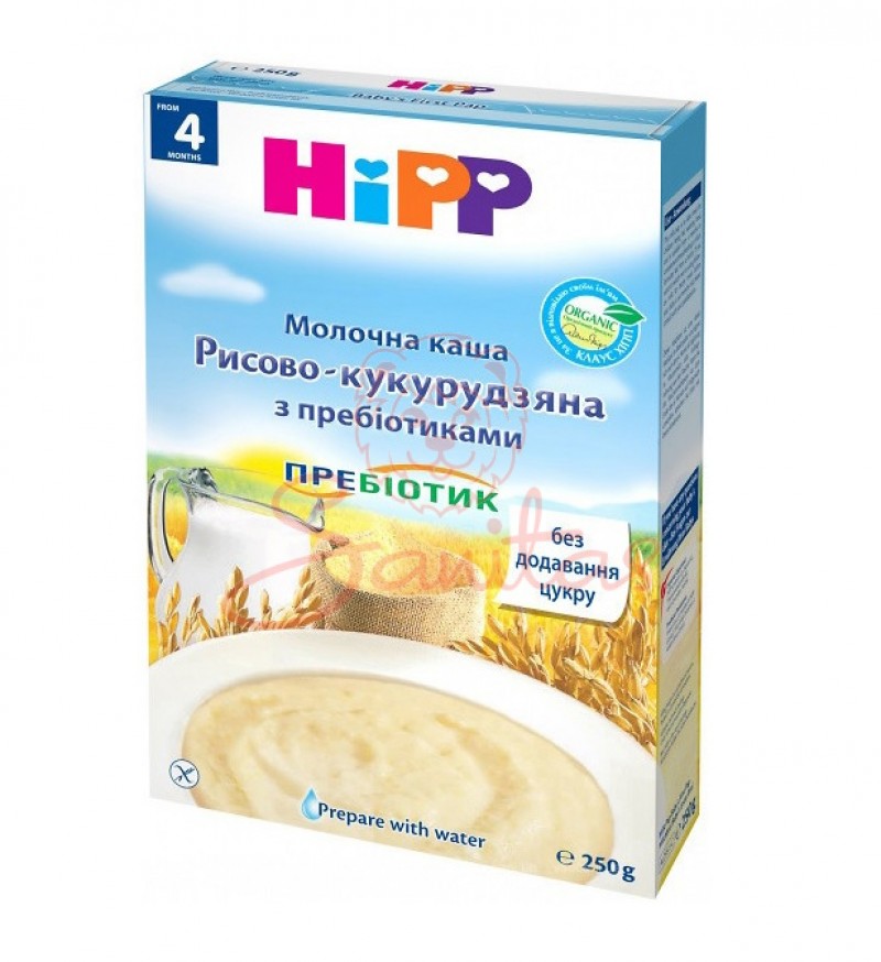 Каша Хіпп мол. перша дитяча рис-кукурудза з пребіотик. 250г                     