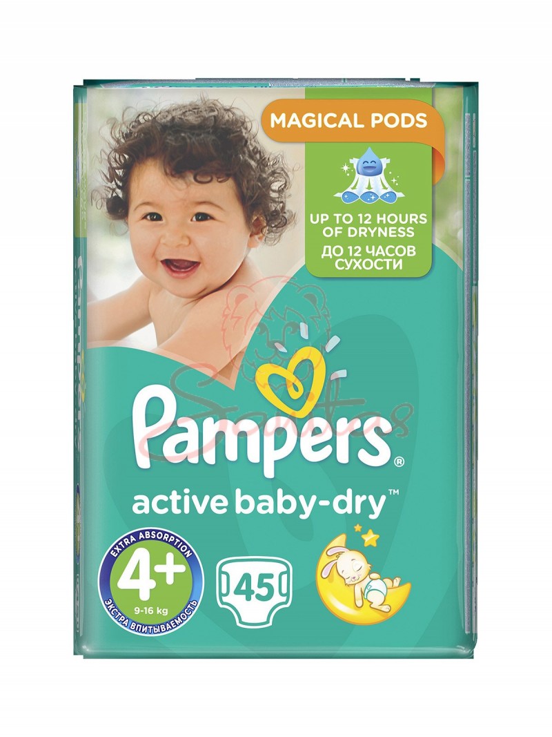 Підг. Памперс (Pampers maxi+ Active Baby-Dry) №45                               