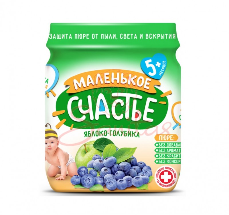 Пюре Маленьке щастя яблуко лохина 90г                                           