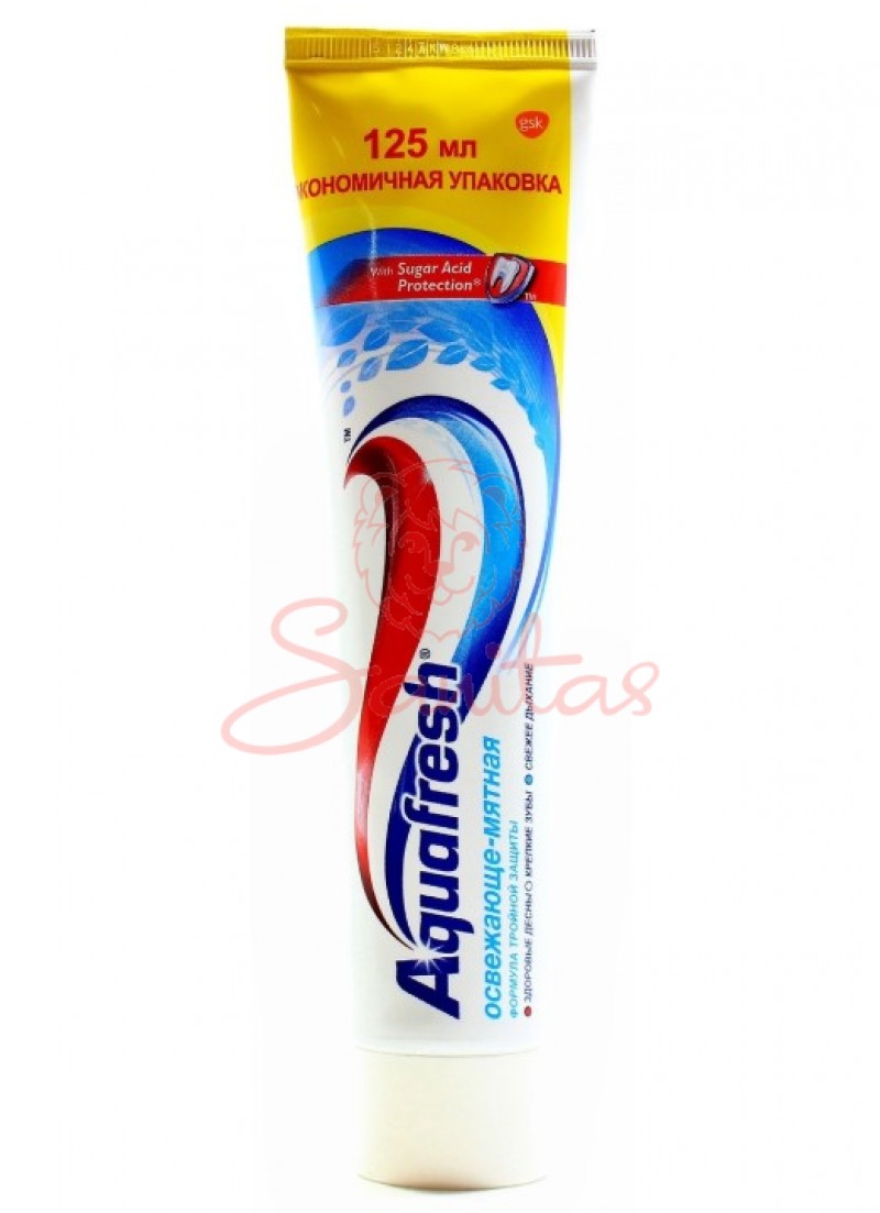 З/паста Аквафреш Освіжаюча-м’ятна 125мл без короб.                              