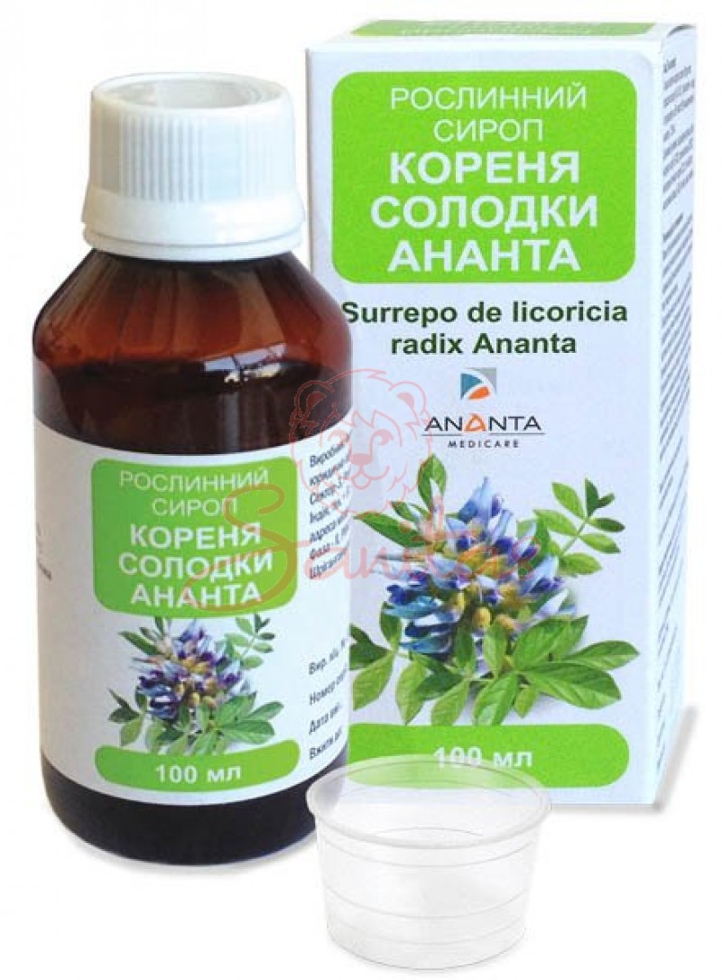 Солодки кореня сироп Ананта 100мл                                               
