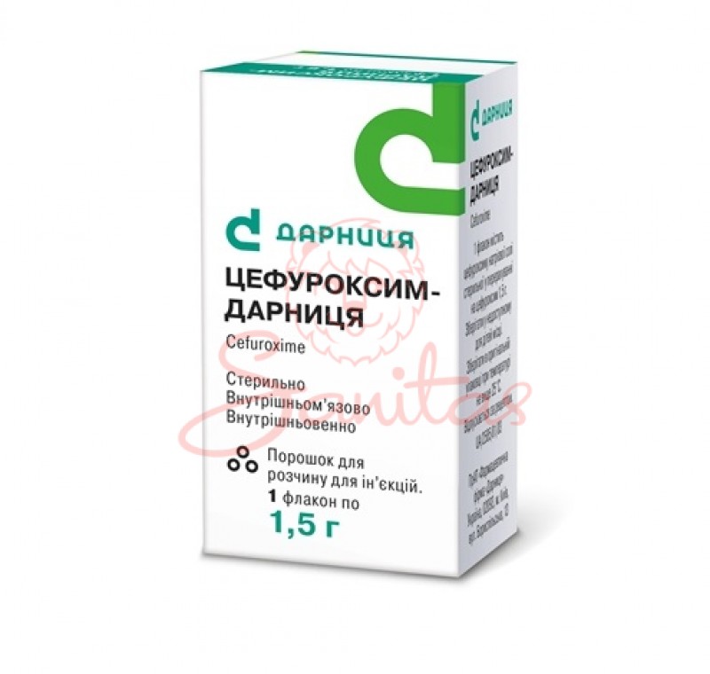 Цефуроксим-Дарниця порошок д/р-ну д/ін. 1.5г №1                                 