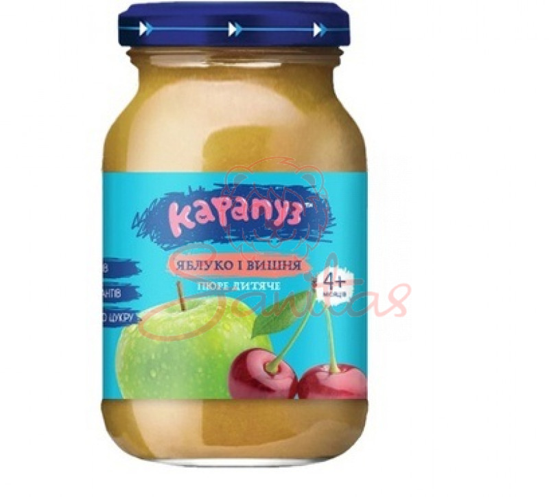 Пюре Карапуз яблуко вишня 170г                                                  
