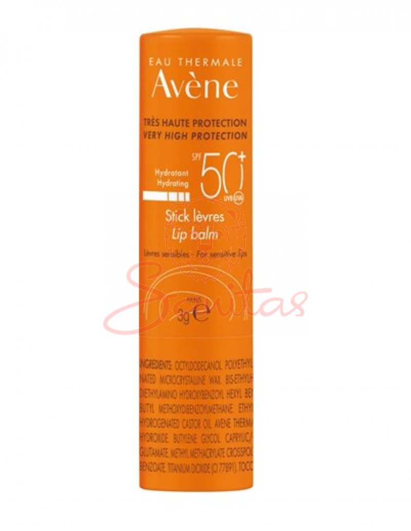 Авен Стік сонцезахисний для губ SPF50+ 3г                                       