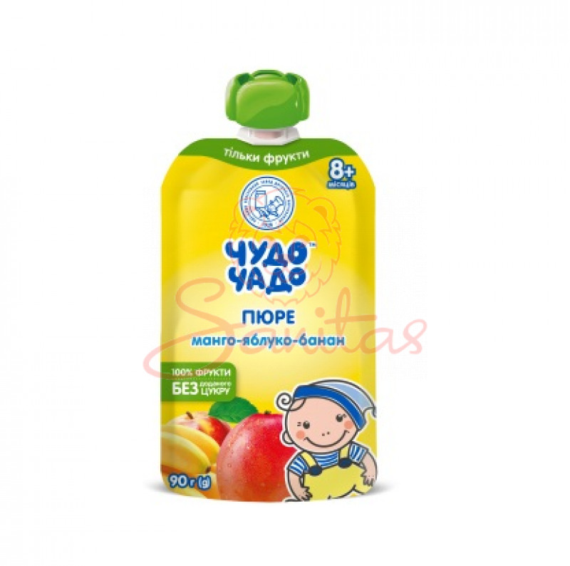 Пюре Чудо-Чадо манго яблуко банан 90г                                           