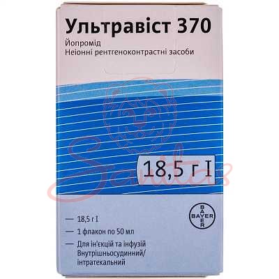 Ультравіст 370 р-н д/ін./інф. 370мг/мл 50мл фл. №1                              