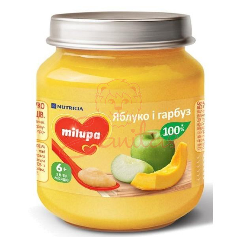 Пюре Мілупа яблуко гарбуз 125г                                                  