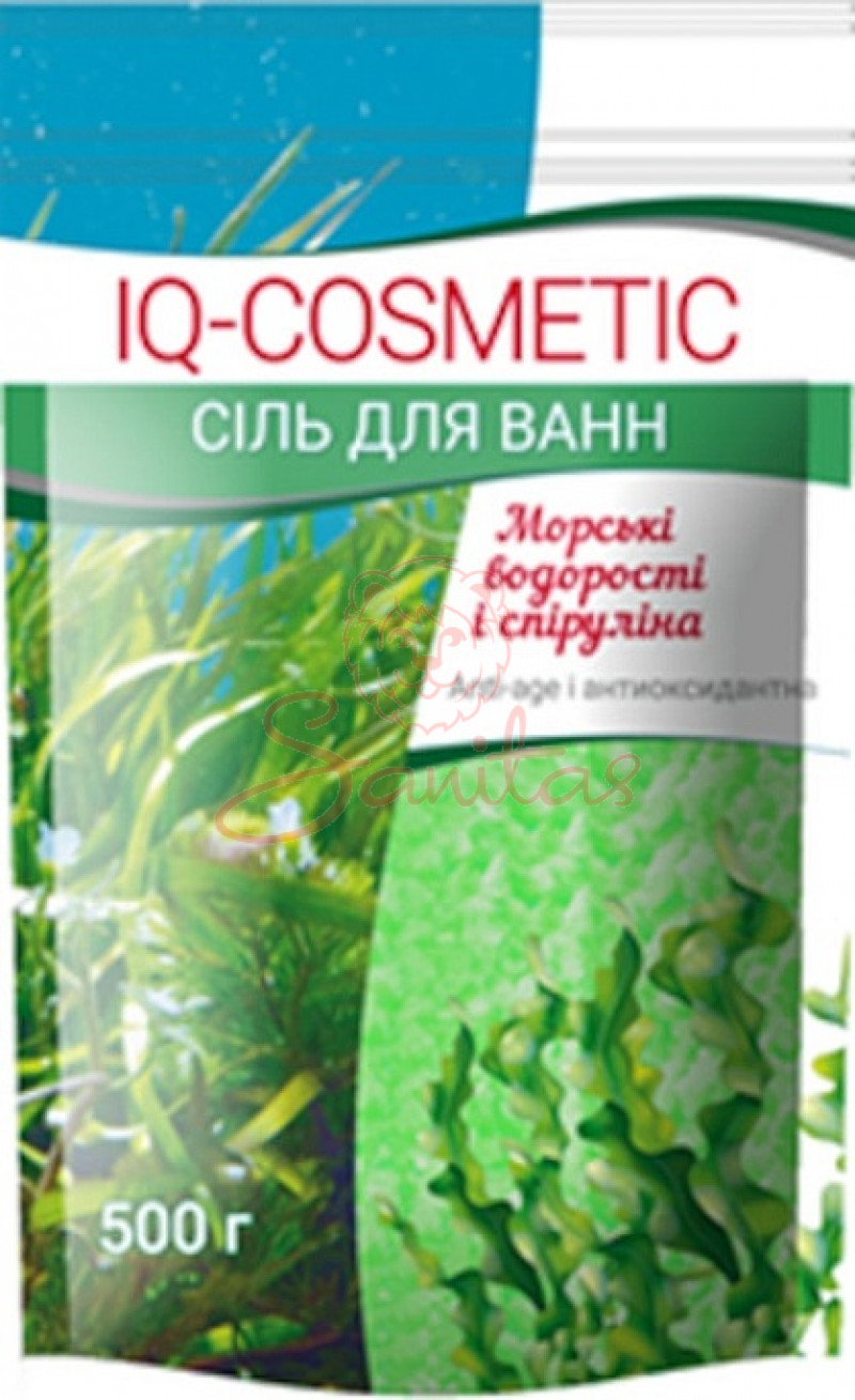 Сіль для ванни IQ-Cosmetic морські водорості і мікроелементи 500г               
