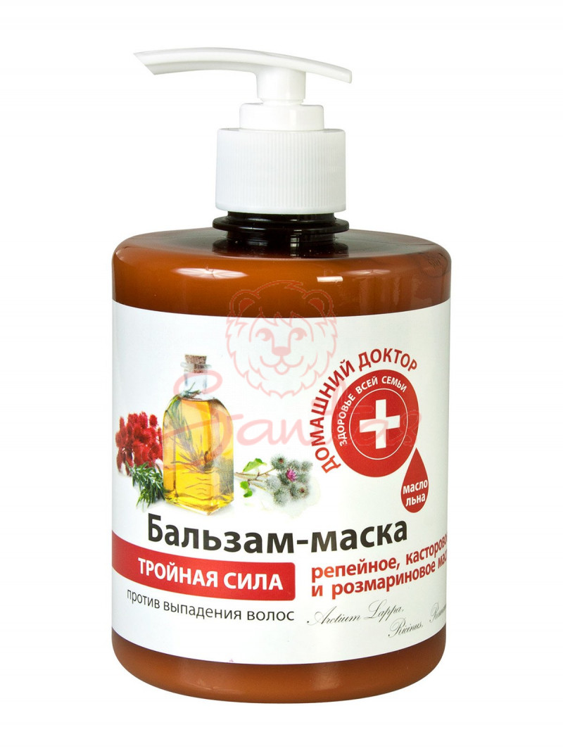 Бальзам-маска Домашній Доктор для волосся потрійна сила 500мл