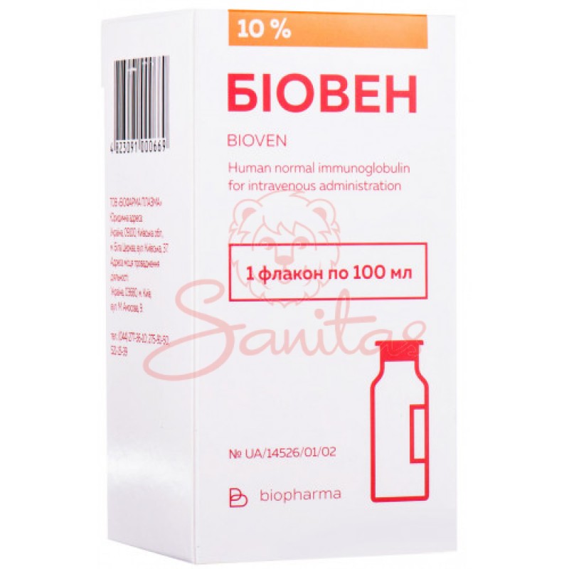 Біовен р-н д/інф. 10% 100мл фл.                                                 