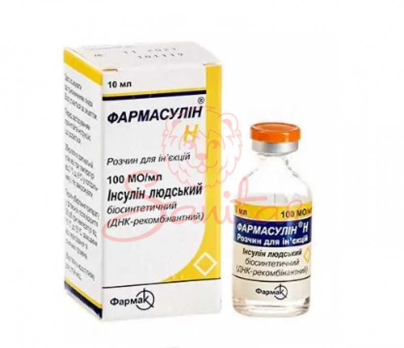 Фармасулін Н р-н д/ін. 100МО/мл фл. 10мл                                        