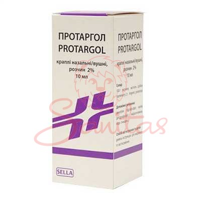 Протаргол краплі назальні/вушні 2 % 10мл                                        