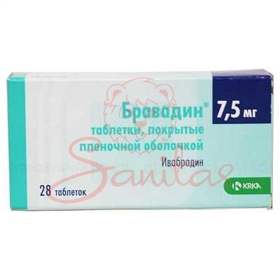 Бравадин таб. 7.5мг №28 (14х2)                                                  