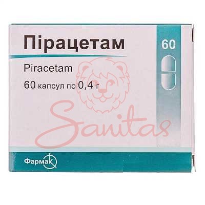 Пірацетам капс. 0.4г №60 (10х6)                                                 