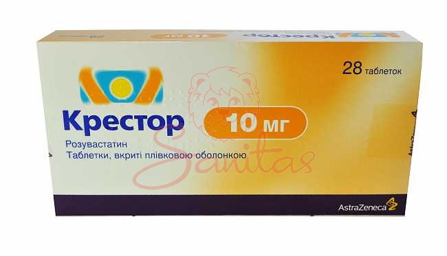 Крестор таб. 10мг №28 (14х2)                                                    