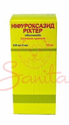 Ніфуроксазид Ріхтер сусп. орал. 220мг/5мл фл. 90мл                              