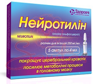 Нейротилін р-н д/ін. 250мг/мл 4мл амп. №5                                       