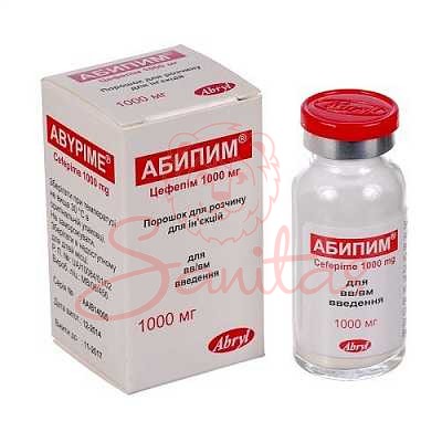 Абипим порошок для р-ну д/ін. 1000мг фл. №1                                     