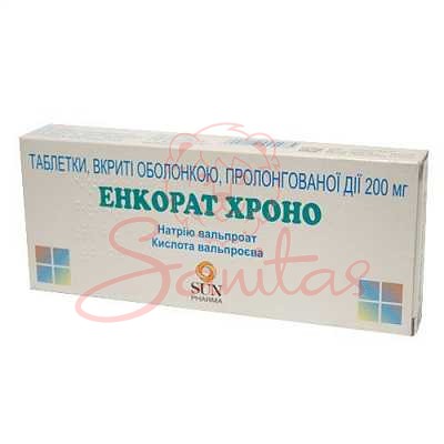 Енкорат Хроно таб. пролонг. дії 200мг №30 (10х3)                                